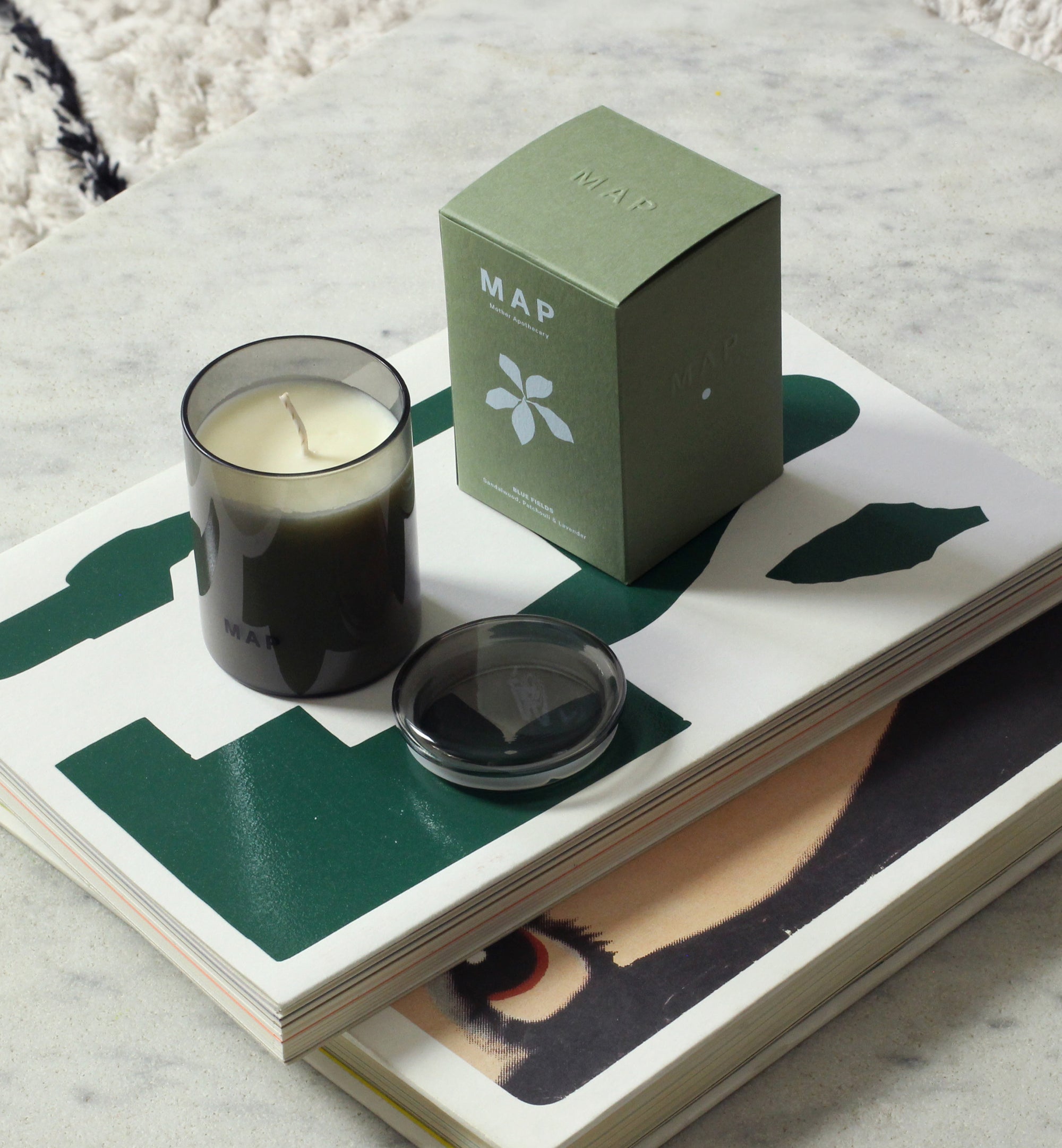 Blue Fields - Lavender and Sandalwood Candle to Rest