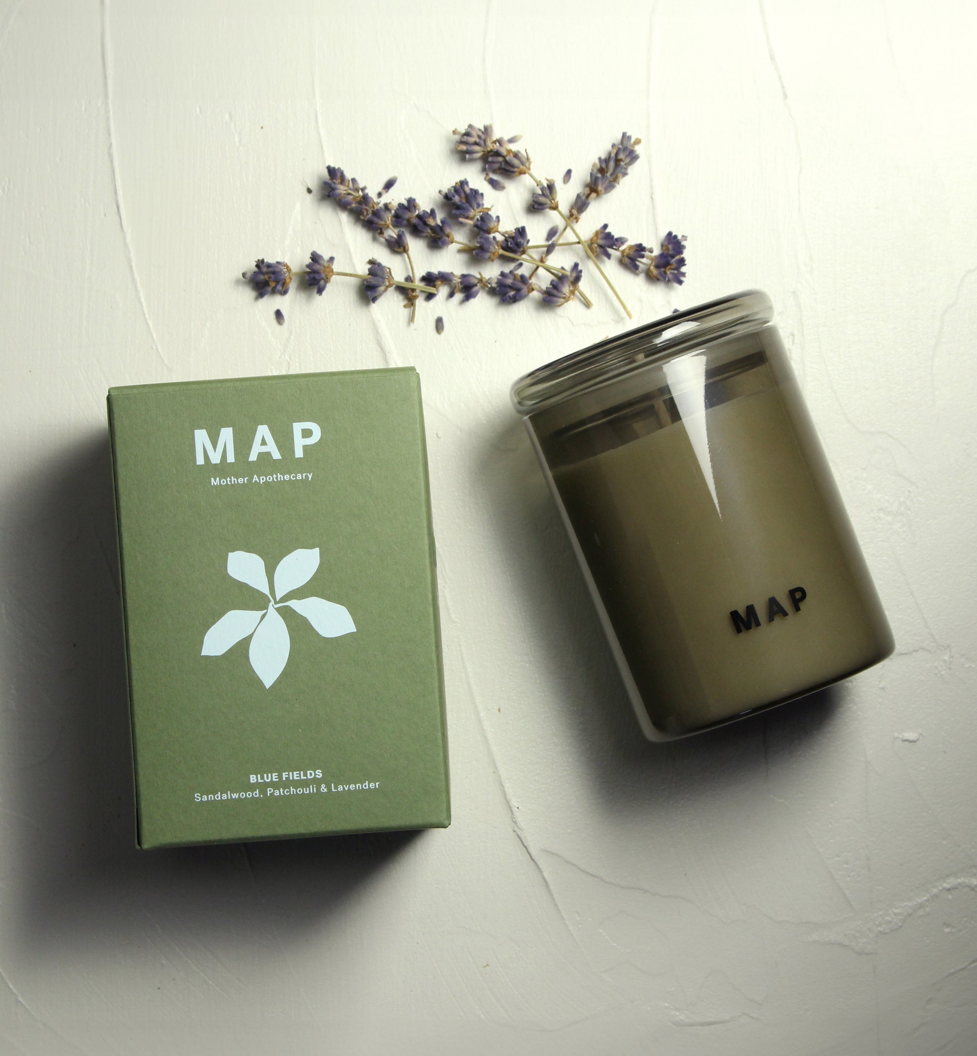 Blue Fields - Bougie d'aromathérapie pour se reposer